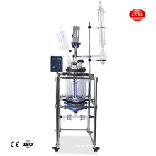 10L 20L 50L 100L 150L 200L Laboratory Chemical Reactor Jacketed Double Layer Glass Reactor with Filter Plate